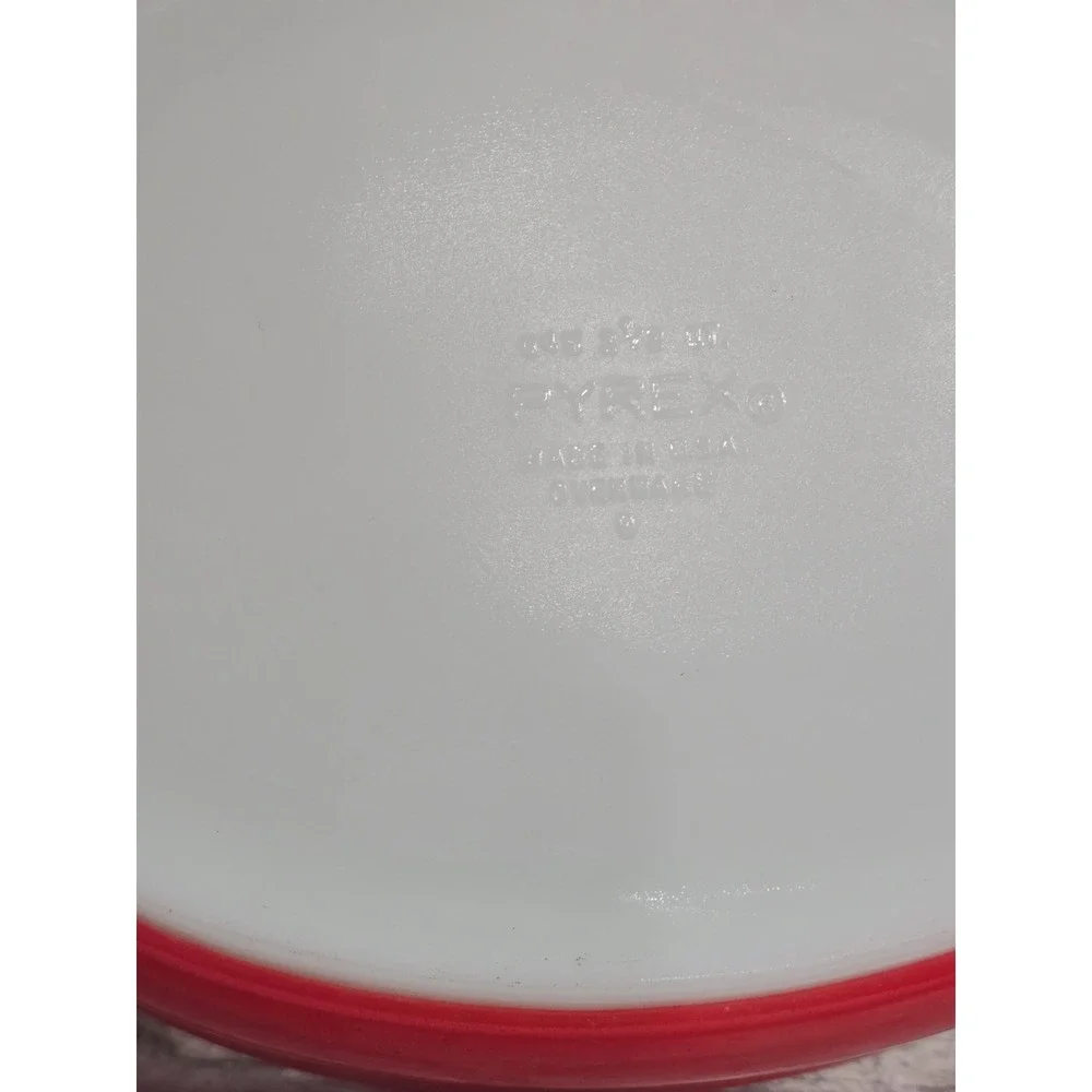 Pyrex Friendship Red 045 Oval 2.5 QT, 474 1.5 QT and 474-B 1.5qt Casserole Dish